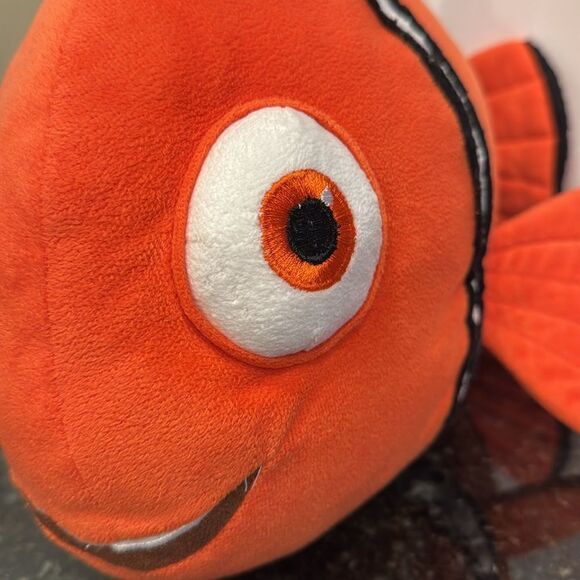 Nemo Plush Pillow Disney Pixar Finding Dory 20” Orange Clown Fish Stuffed Animal - Picture 3 of 7
